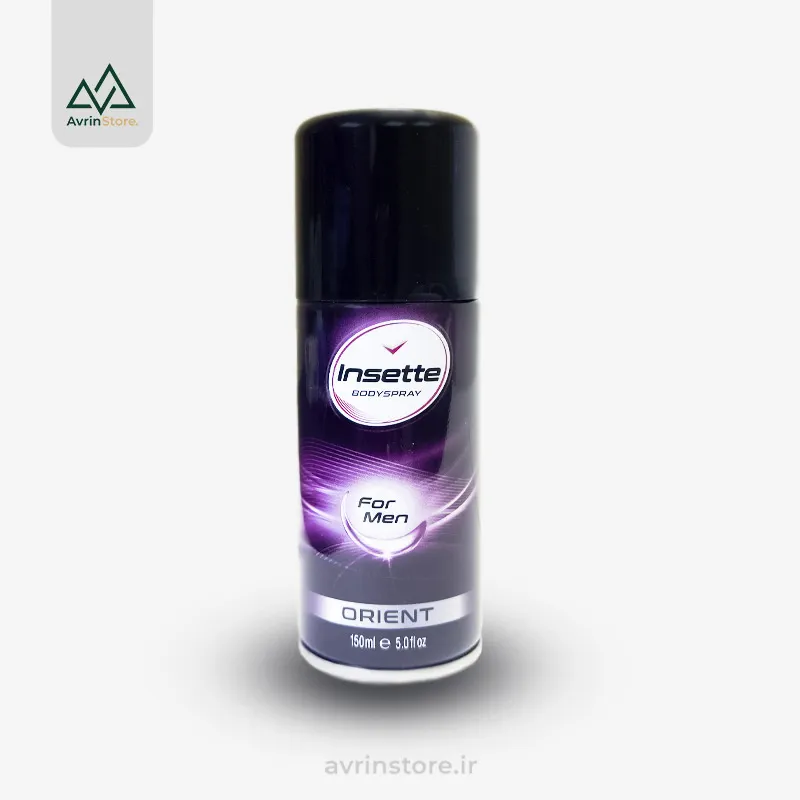 Insette-orient-body-spray اسپری بدن اینست 150 میل بنفش مردانه - Image 1