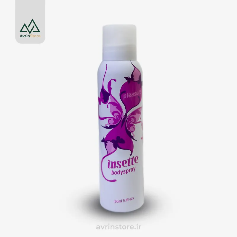 Insette-pleasure-body-spray اسپری بدن اینست 150 میل صورتی زنانه - Image 1