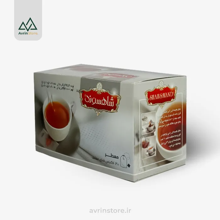 Shahsavand-tea-bag-earl-gray چای سیاه كیسه ای معطر 20 عددی شاهسوند - Image 1