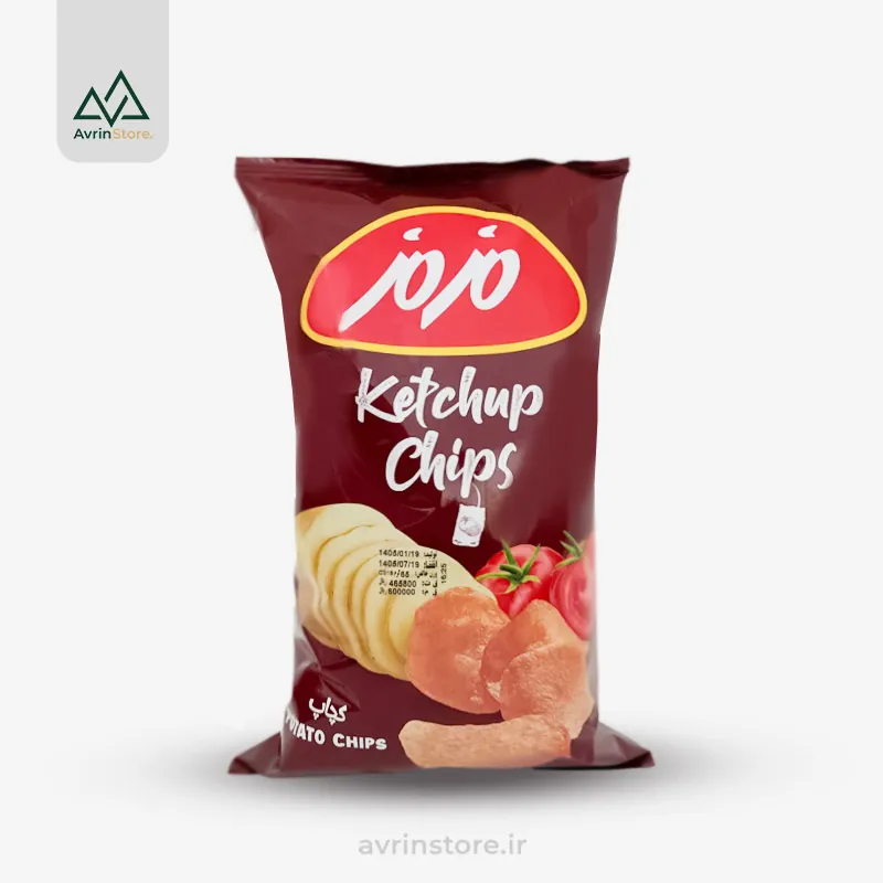 Mazmaz-ketchup-chips چیپس کچآب مزمز 65 گرم - Image 1