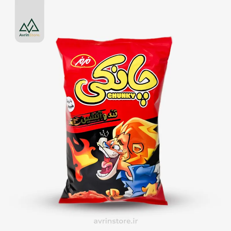 Mazmaz-mazpof-flamin-hot-chunky-XL چانکی تند و اتشین بزرگ 90 گرم مزمز - Image 1