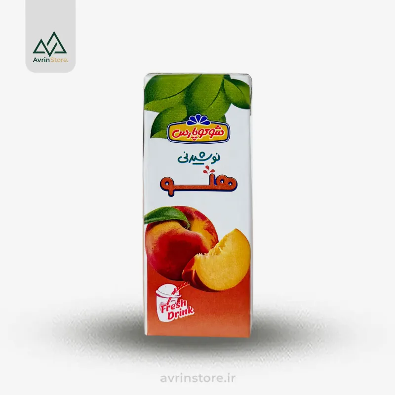 ShokoPars-Peach-Juice-200ml ابمیوه هلو پاكتی 200 سی سی شوكو پارس - Image 1