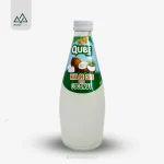 آبمیوه نارگیل با تکه های نارگیل QUBE